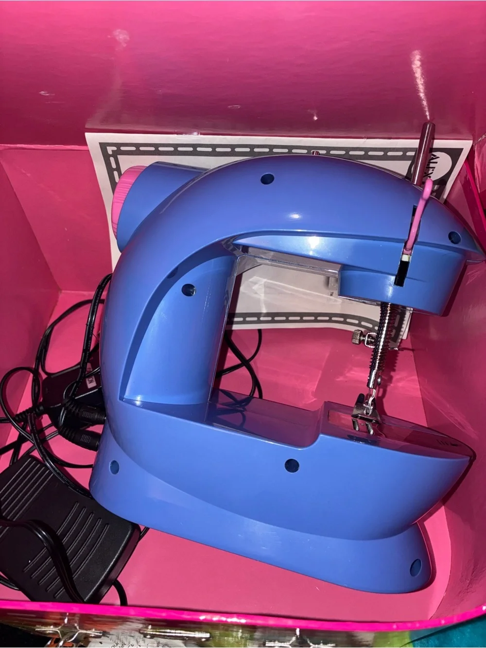 Source Unknown Sew Fun Kids Sewing Machine - Blue with Pink Accents